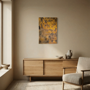 Ref.:  0016- Quadro 70 X 50 Dourado Vibrante